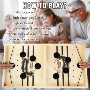 Schnelles Sling-Puck-Spiel – Geburtstagsgeschenke für Familie, Freunde, Kinder – das beste interaktive Spiel aller Zeiten