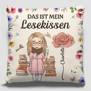 Personalisiertes Taschenkissen - Geschenke Für Buchliebhaber, Bücherwürmer, Leser - Jedes Buch Prägt Die Tiefen Meiner Seele