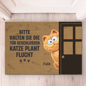 Individuelle Dekomatte Für Zuhause – Personalisierte Geburtstagsgeschenke Für Katzenliebhaber, Katzenmama Und -papa – Heimat der Katze